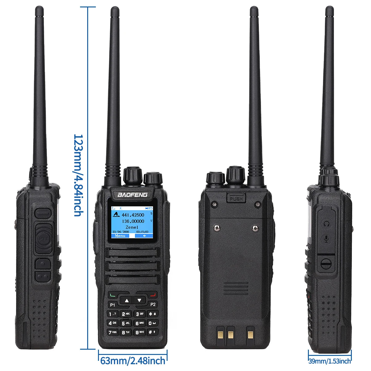 Baofeng DMR DM 1701 Digital Walkie Talkie Dual Mode Analog Two Way Radio Open GD77 Dual Time Slot Tier 1+2 Ham Radio DR 1801 - Image 7