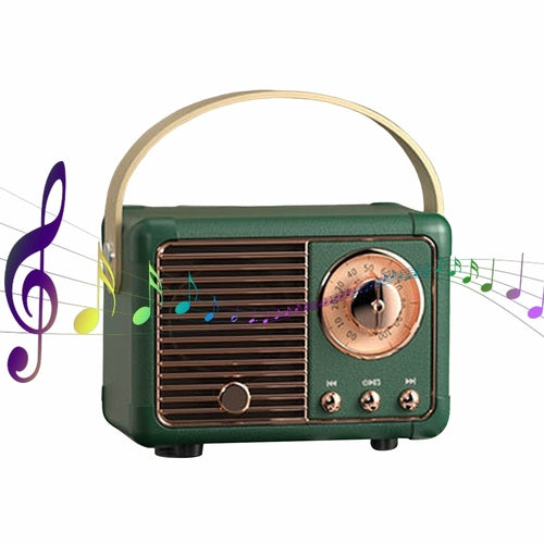 Bluetooth Compact Retro Speakers with Radio - Image 5