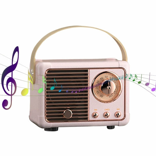Bluetooth Compact Retro Speakers with Radio - Image 7