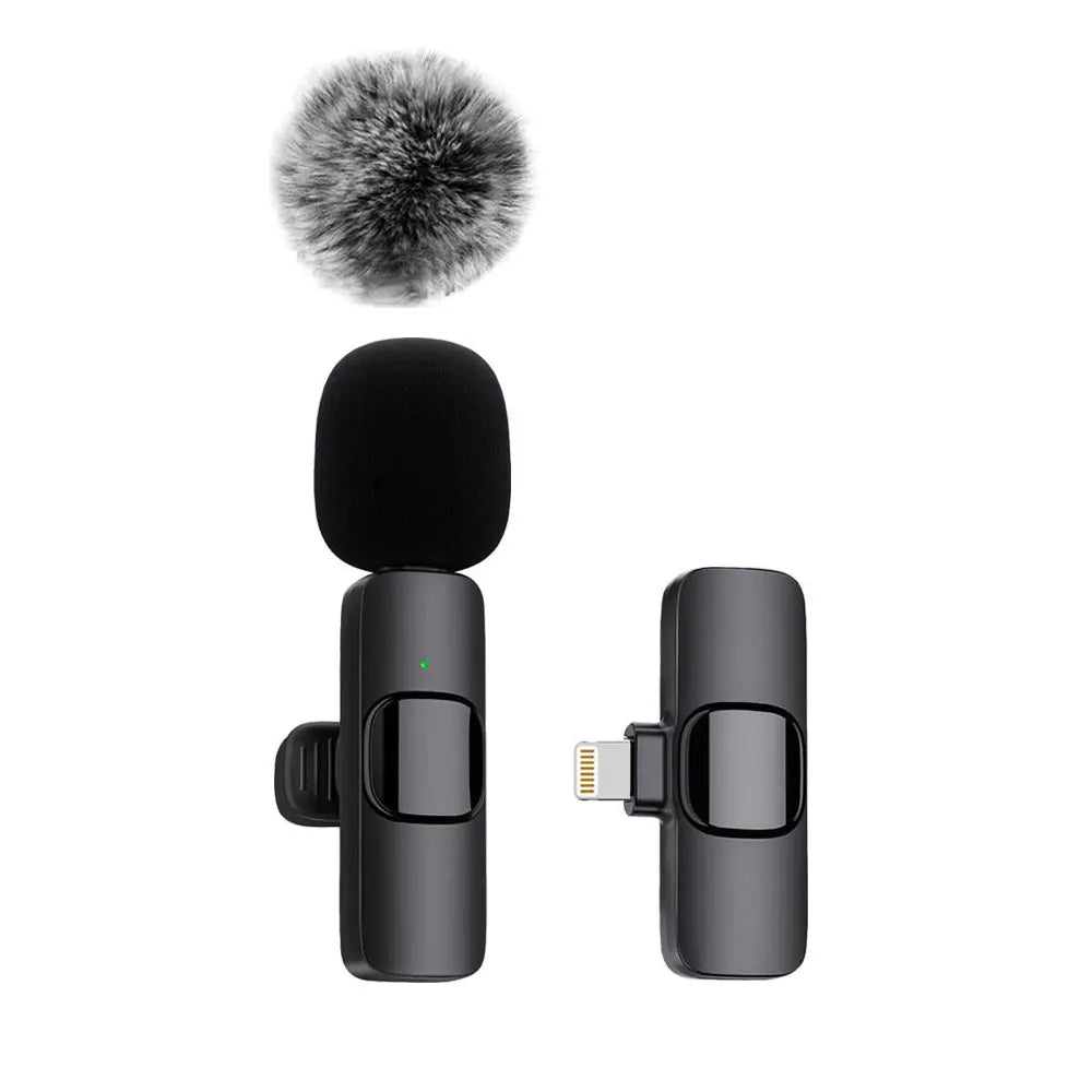 NEW Wireless Lavalier Microphone Audio Video Recording Mini Mic For iPhone Android Laptop Live Gaming Mobile Phone Microphone - Image 11