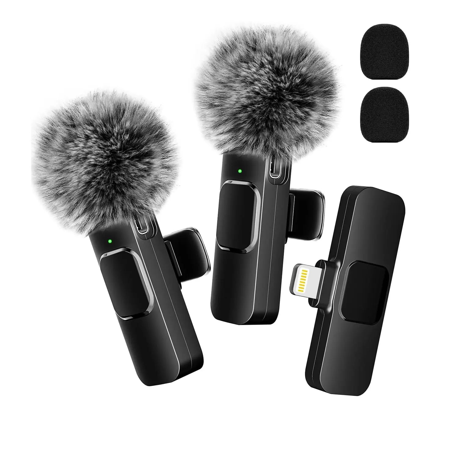 NEW Wireless Lavalier Microphone Audio Video Recording Mini Mic For iPhone Android Laptop Live Gaming Mobile Phone Microphone - Image 3