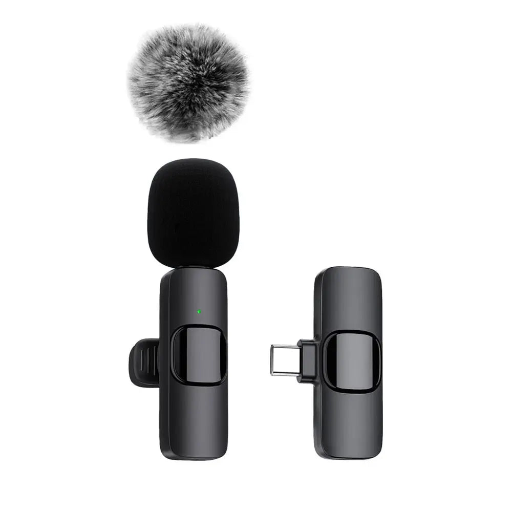 NEW Wireless Lavalier Microphone Audio Video Recording Mini Mic For iPhone Android Laptop Live Gaming Mobile Phone Microphone - Image 10