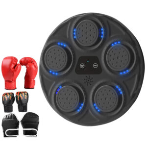 Smart Music Boxing Machine with LED Lights - Fitness Boxing Equipment for Kids & Adults