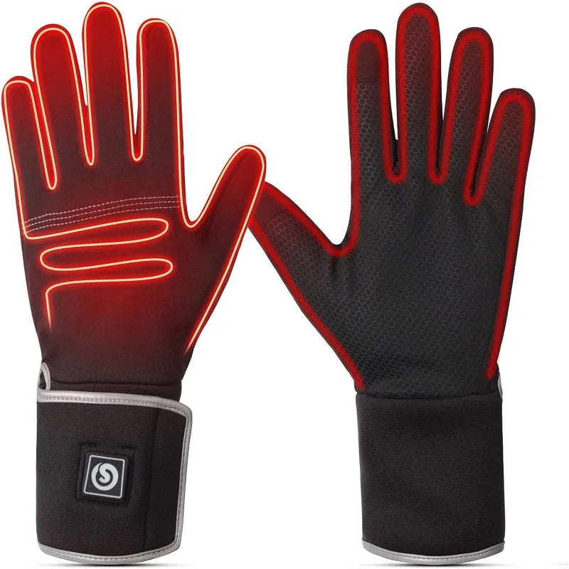 Winter Heated Gloves Liner Rechargeable Electric Guantes Invierno Termicos Hombre Moto Luvas Women Men Bicycle Driving Fishing - Image 7